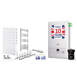 Baxi 825 combi2 Central Heating Pack 7 Radiators